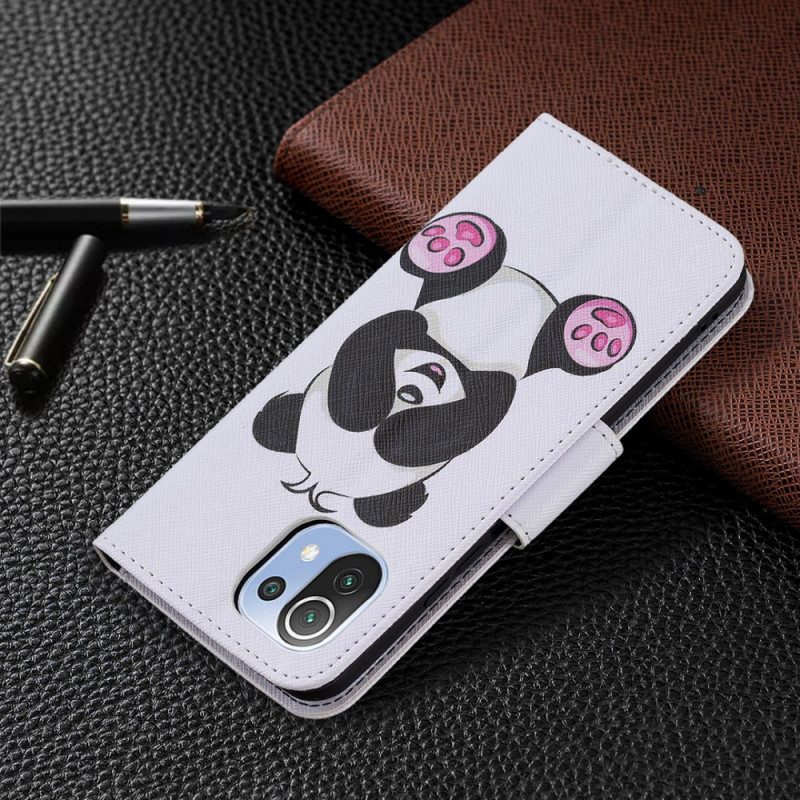 Flip Case Für Xiaomi Mi 11 Lite 4G / 5G / 5G NE Panda-spaß