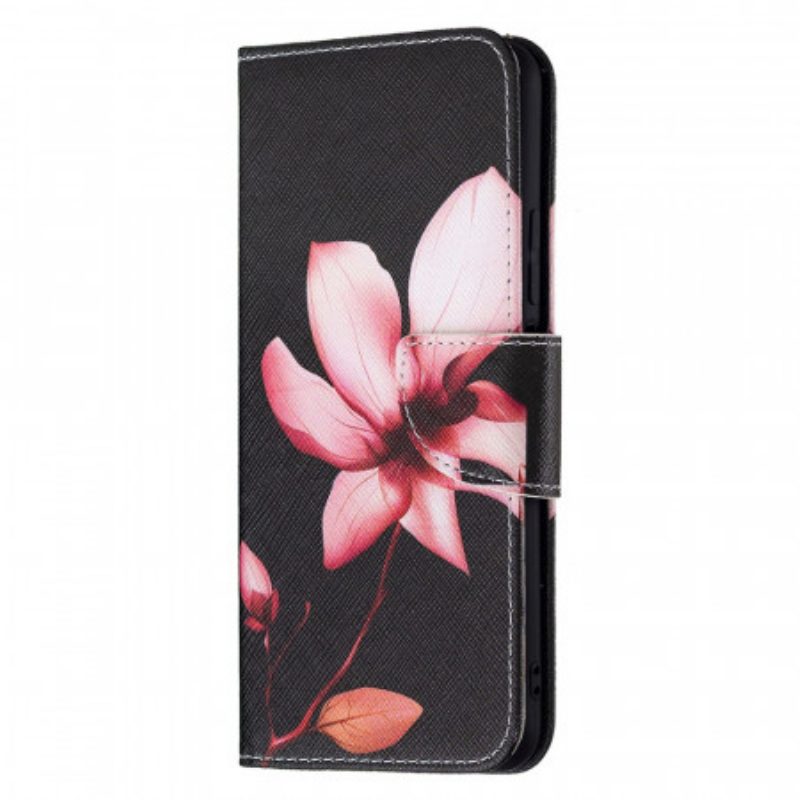 Flip Case Für Xiaomi Mi 11 Lite 4G / 5G / 5G NE Pinke Blume