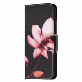 Flip Case Für Xiaomi Mi 11 Lite 4G / 5G / 5G NE Pinke Blume