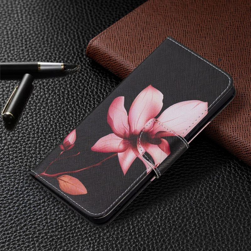 Flip Case Für Xiaomi Mi 11 Lite 4G / 5G / 5G NE Pinke Blume