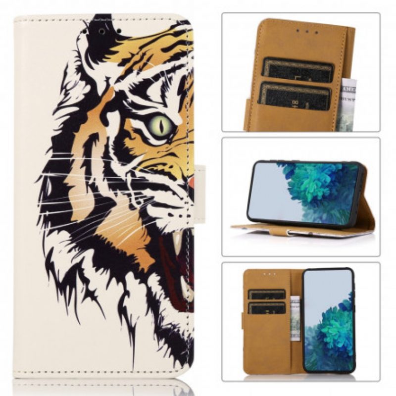 Flip Case Für Xiaomi Mi 11 Lite 4G / 5G / 5G NE Wilder Tiger