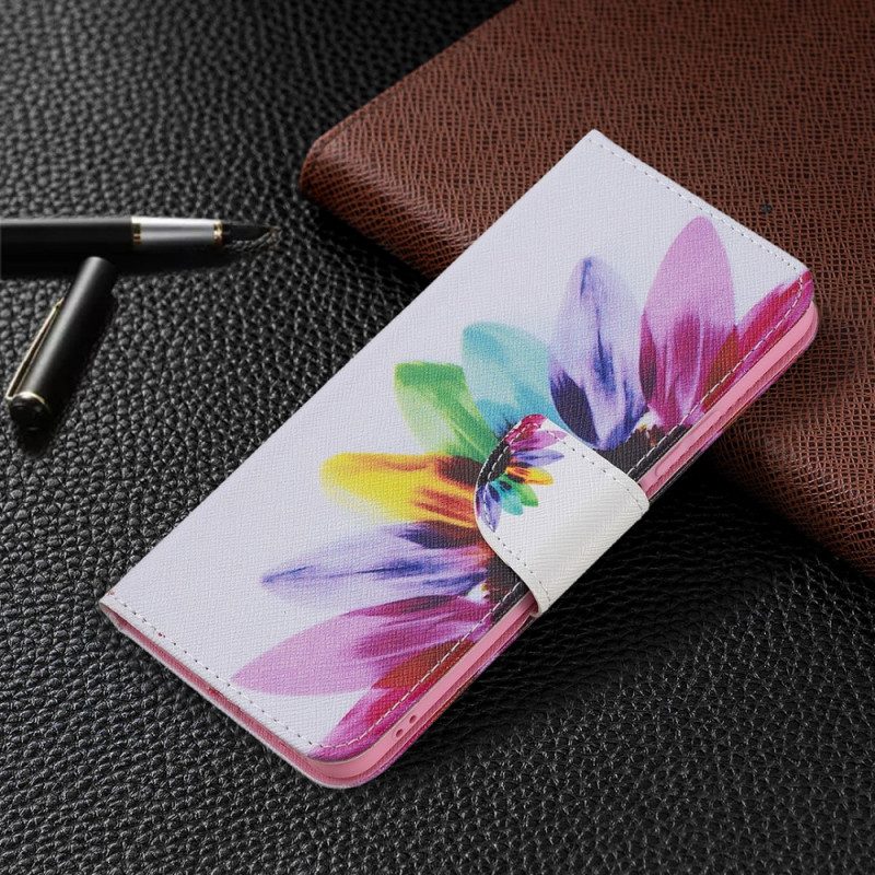 Lederhüllen Für Xiaomi Mi 11 Lite 4G / 5G / 5G NE Aquarellblume