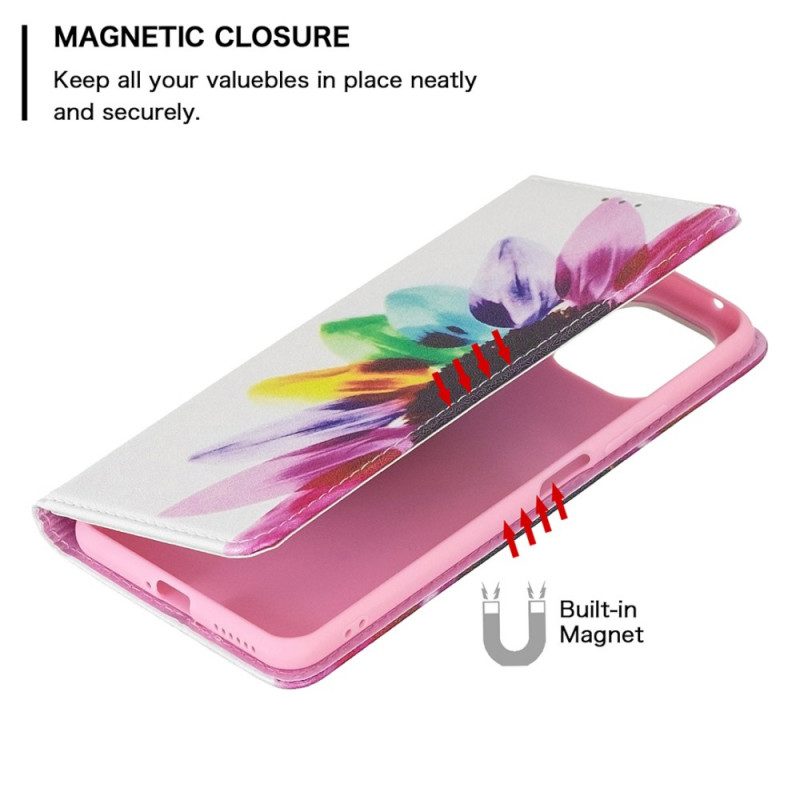 Schutzhülle Für Xiaomi Mi 11 Lite 4G / 5G / 5G NE Flip Case Aquarellblume