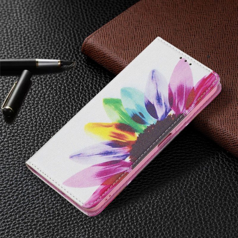 Schutzhülle Für Xiaomi Mi 11 Lite 4G / 5G / 5G NE Flip Case Aquarellblume