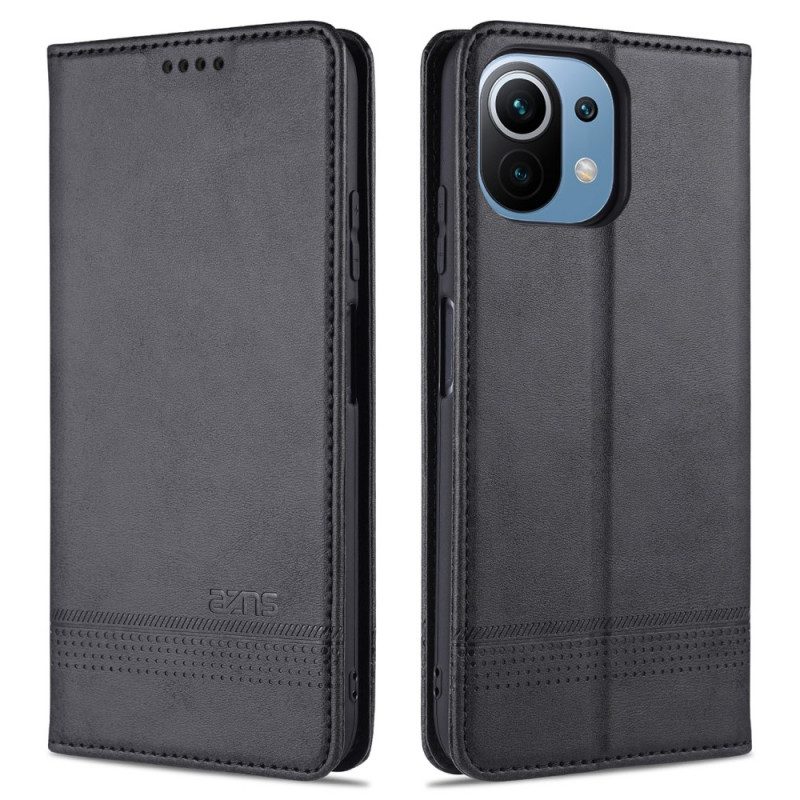 Schutzhülle Für Xiaomi Mi 11 Lite 4G / 5G / 5G NE Flip Case Azns Leder-styling