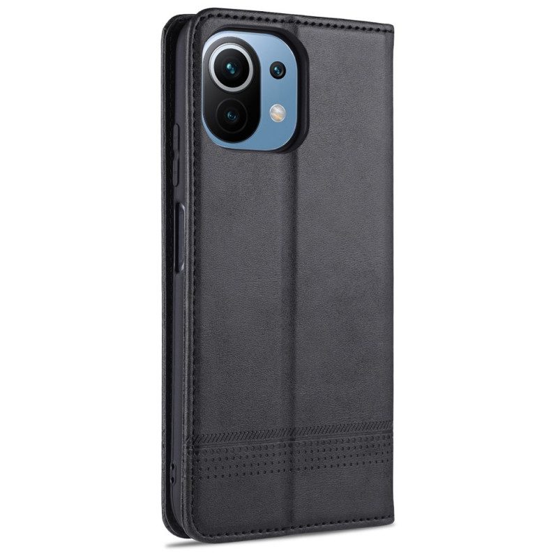 Schutzhülle Für Xiaomi Mi 11 Lite 4G / 5G / 5G NE Flip Case Azns Leder-styling