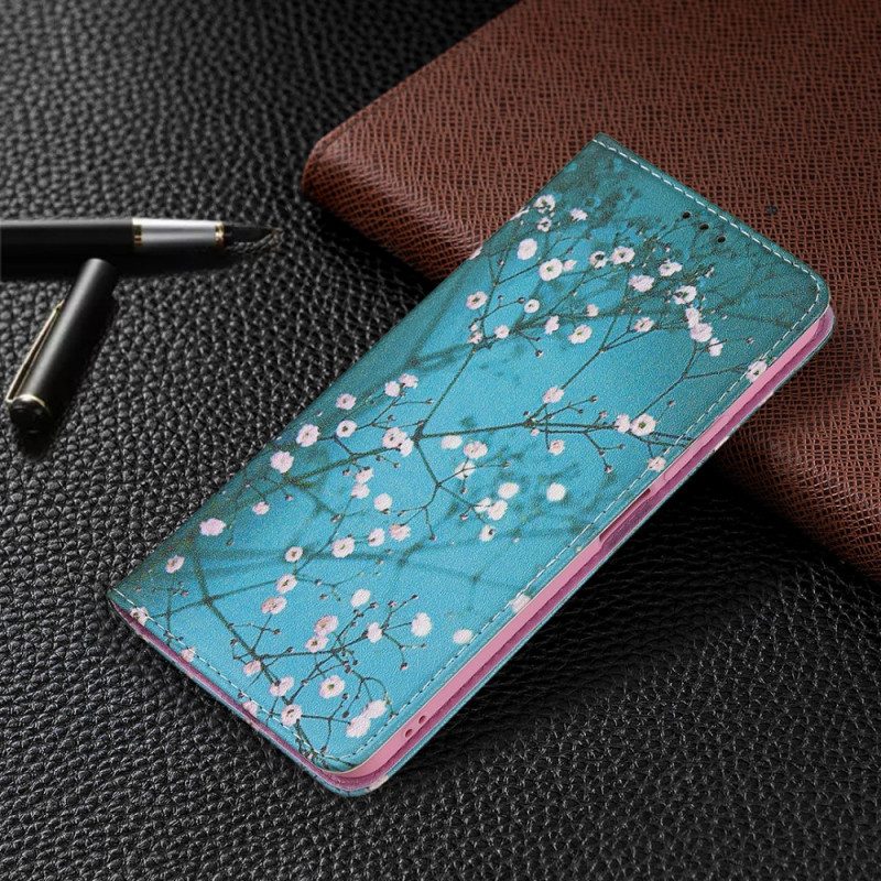 Schutzhülle Für Xiaomi Mi 11 Lite 4G / 5G / 5G NE Flip Case Blühende Zweige