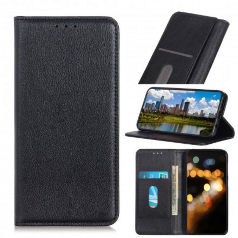 Schutzhülle Für Xiaomi Mi 11 Lite 4G / 5G / 5G NE Flip Case Eleganz Aus Gespaltenem Litschi-leder