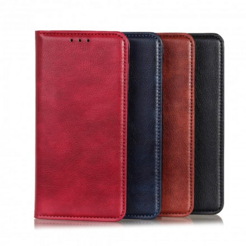 Schutzhülle Für Xiaomi Mi 11 Lite 4G / 5G / 5G NE Flip Case Eleganz Aus Gespaltenem Litschi-leder