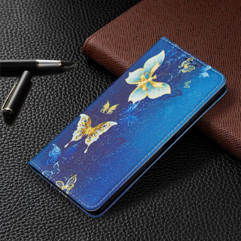 Schutzhülle Für Xiaomi Mi 11 Lite 4G / 5G / 5G NE Flip Case Schmetterlinge