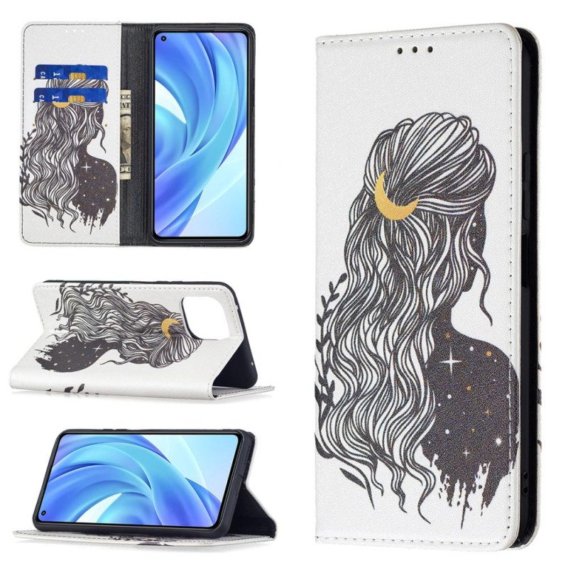 Schutzhülle Für Xiaomi Mi 11 Lite 4G / 5G / 5G NE Flip Case Schöne Haare