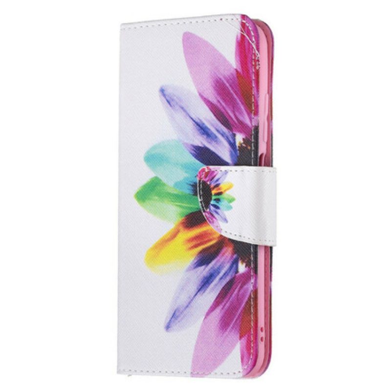 Flip Case Für Poco M3 Pro 5G Aquarellblume