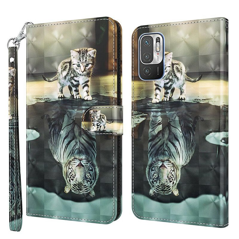 Flip Case Für Poco M3 Pro 5G Ernest Der Tiger