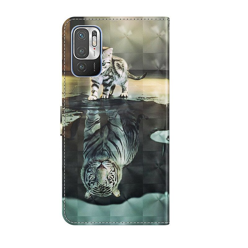 Flip Case Für Poco M3 Pro 5G Ernest Der Tiger