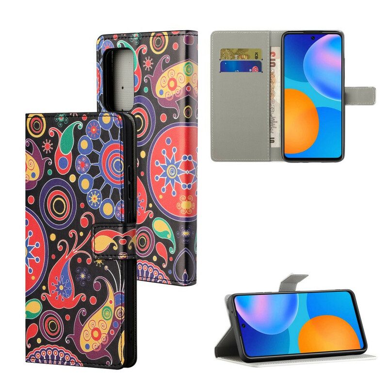 Flip Case Für Poco M3 Pro 5G Galaxy-design