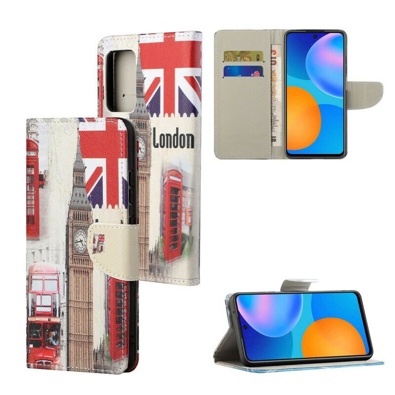 Flip Case Für Poco M3 Pro 5G Londoner Leben