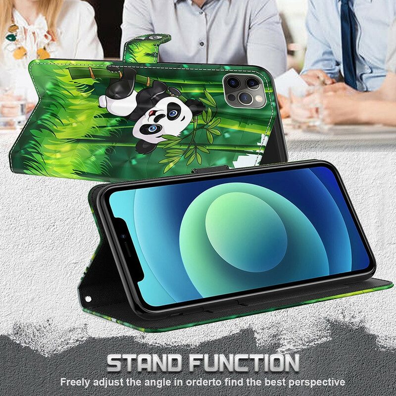 Flip Case Für Poco M3 Pro 5G Panda Und Bambus