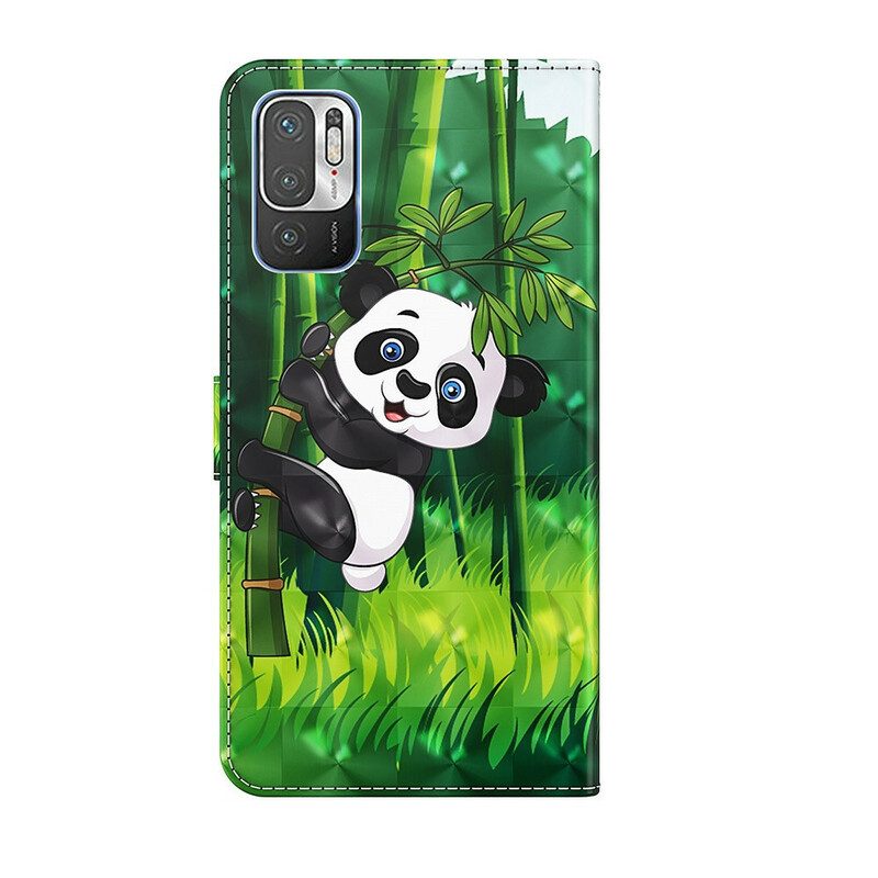 Flip Case Für Poco M3 Pro 5G Panda Und Bambus