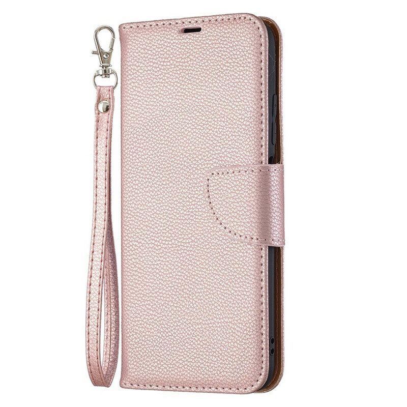 Lederhüllen Für Poco M3 Pro 5G Flip Case Lychee Rabat Oblique