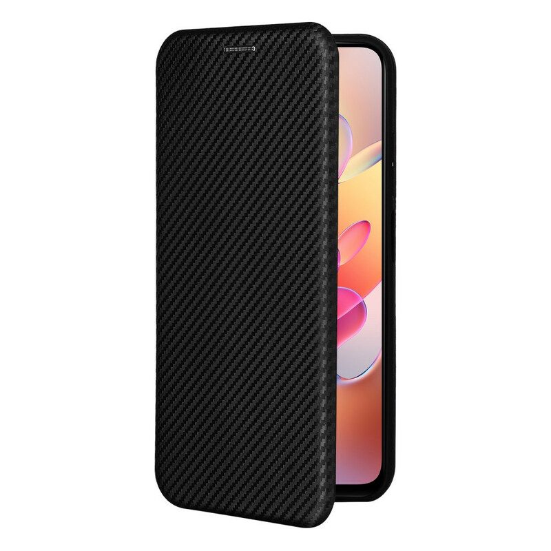 Schutzhülle Für Poco M3 Pro 5G Flip Case Farbige Kohlefaser