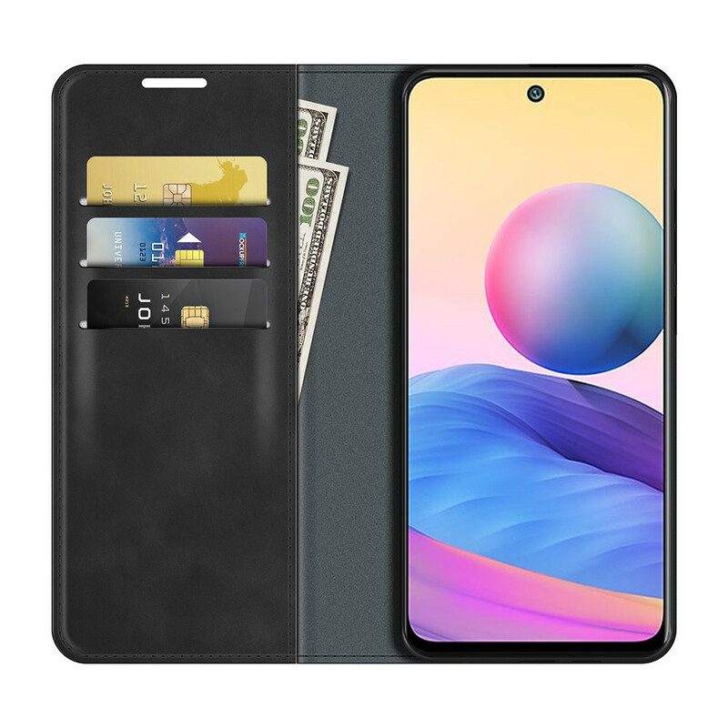 Schutzhülle Für Poco M3 Pro 5G Flip Case Seidiger Touch