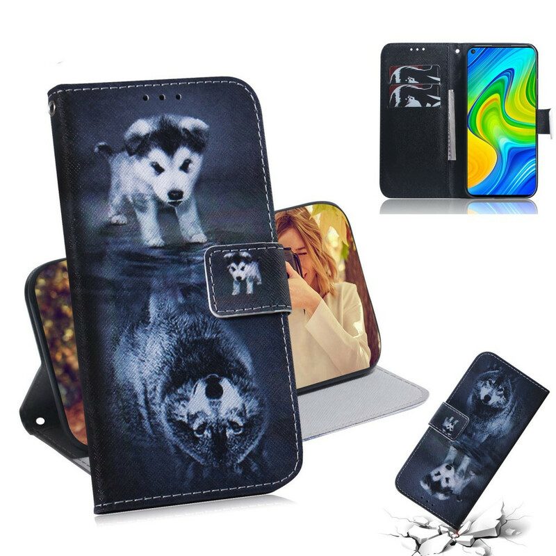 Flip Case Für Xiaomi Redmi Note 9 Ernesto Der Wolf