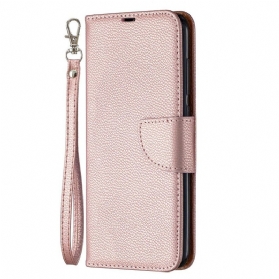 Flip Case Für Xiaomi Redmi Note 9 Flip Case Lychee Rabat Oblique