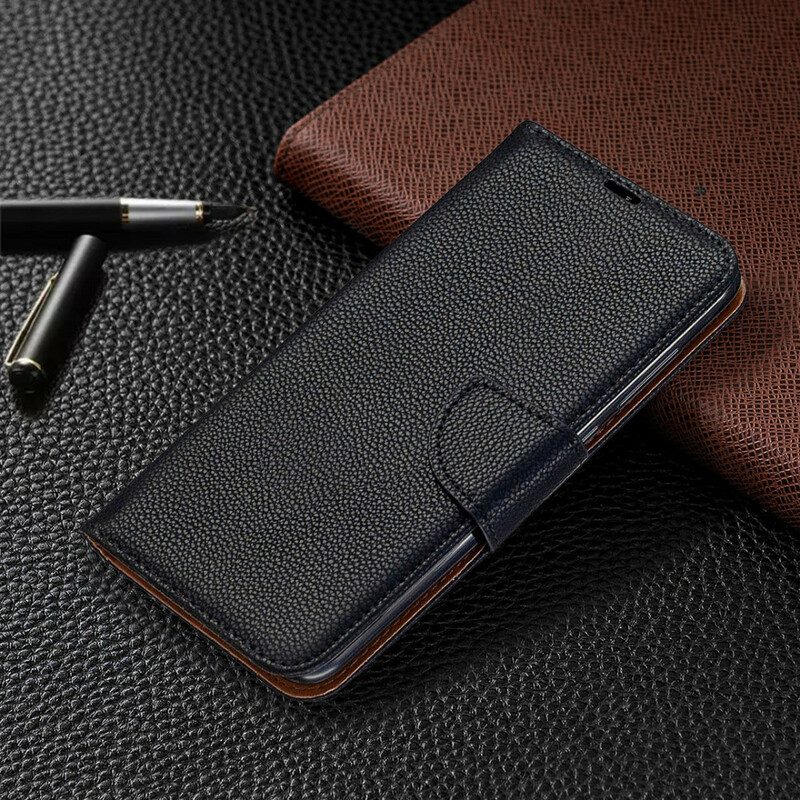 Flip Case Für Xiaomi Redmi Note 9 Flip Case Lychee Rabat Oblique