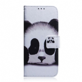 Flip Case Für Xiaomi Redmi Note 9 Panda-gesicht