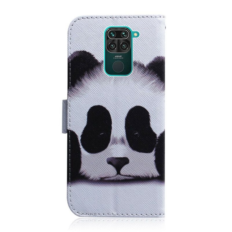 Flip Case Für Xiaomi Redmi Note 9 Panda-gesicht