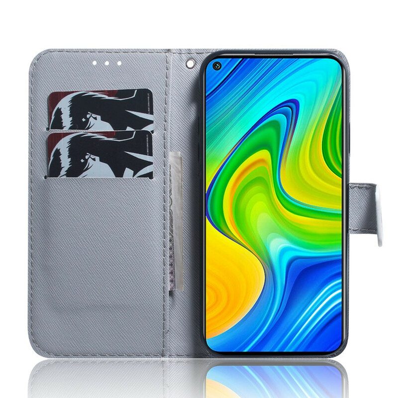 Flip Case Für Xiaomi Redmi Note 9 Tigergesicht