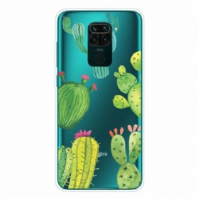 Hülle Für Xiaomi Redmi Note 9 Aquarellkakteen