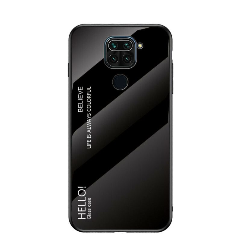 Hülle Für Xiaomi Redmi Note 9 Gehärtetes Glas Hallo