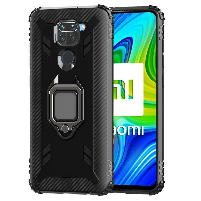 Hülle Für Xiaomi Redmi Note 9 Ring Und Kohlefaser