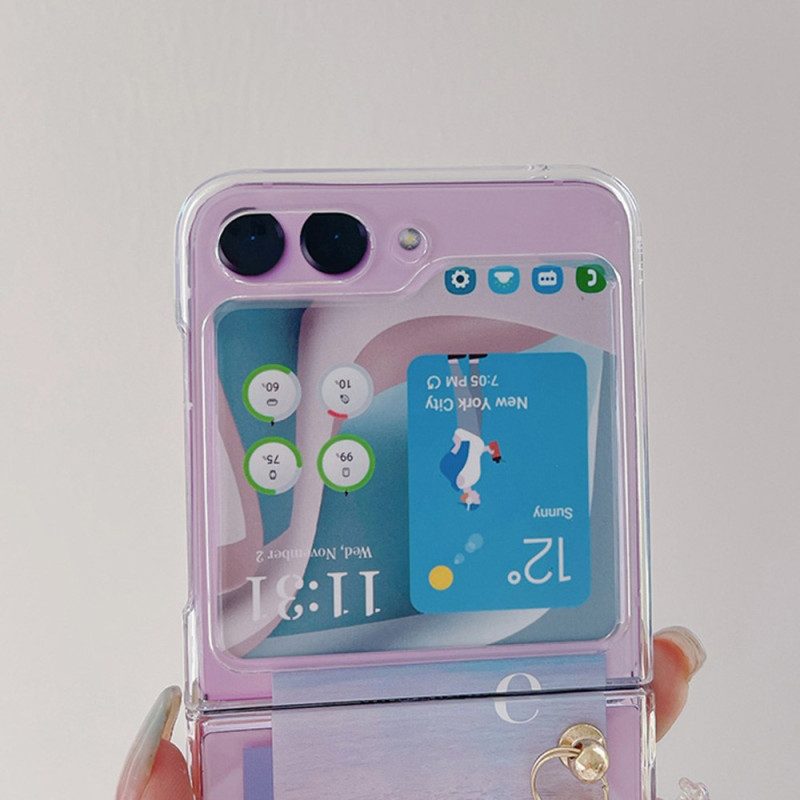 Hülle Samsung Galaxy Z Flip 5 Handyhülle Transparentes Ziel