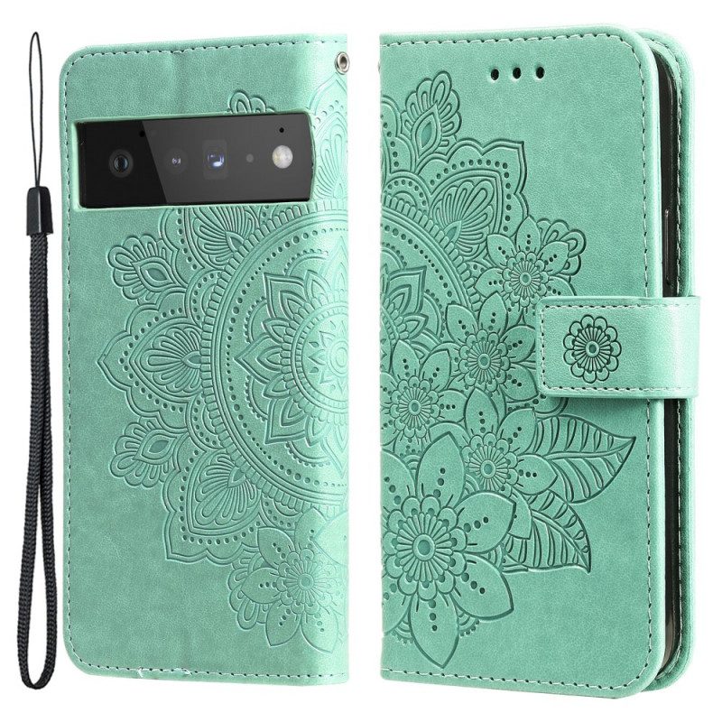 Flip Case Für Google Pixel 6 Pro Blumen-mandala