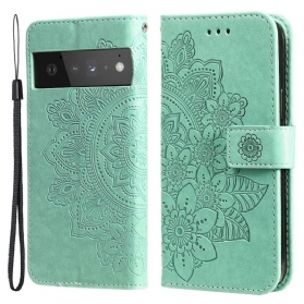 Flip Case Für Google Pixel 6 Pro Blumen-mandala