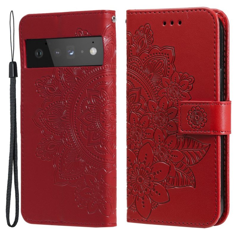 Flip Case Für Google Pixel 6 Pro Blumen-mandala