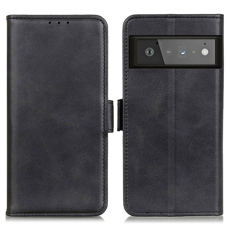 Flip Case Für Google Pixel 6 Pro Flip Case Doppelte Klappe