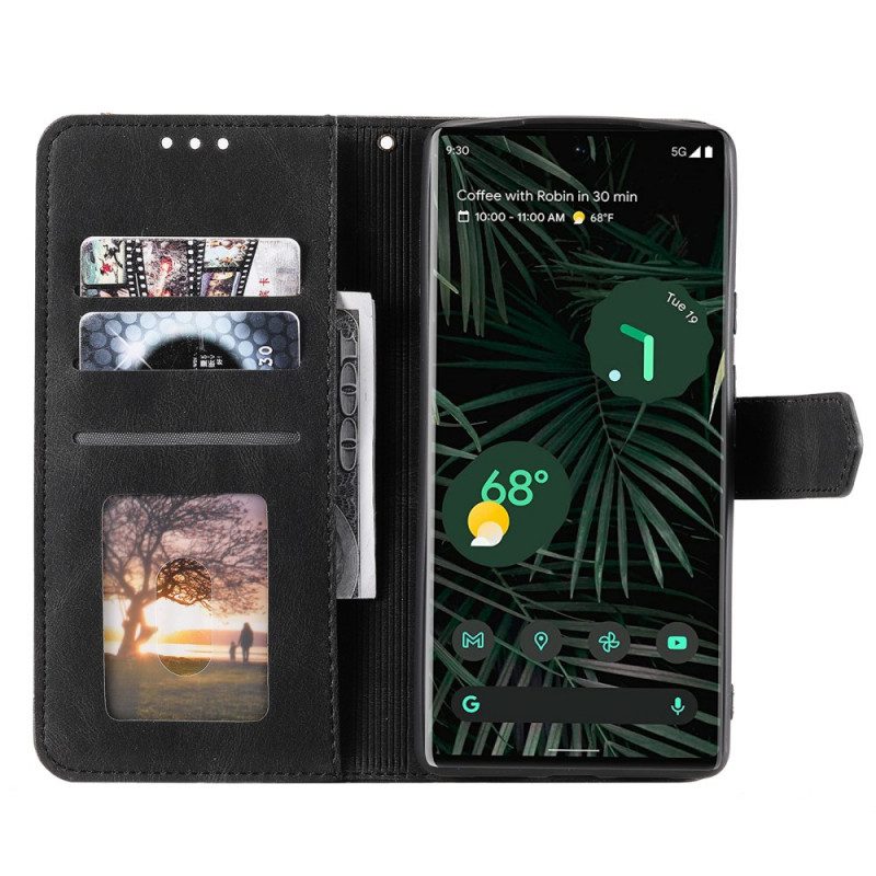 Flip Case Für Google Pixel 6 Pro Hautberührende Nähte