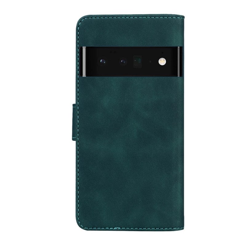 Flip Case Für Google Pixel 6 Pro Hautberührender Schmetterling