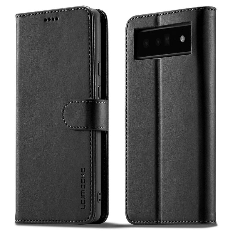 Flip Case Für Google Pixel 6 Pro Lc.imeeke Ledereffekt