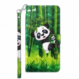 Flip Case Für Google Pixel 6 Pro Panda Und Bambus