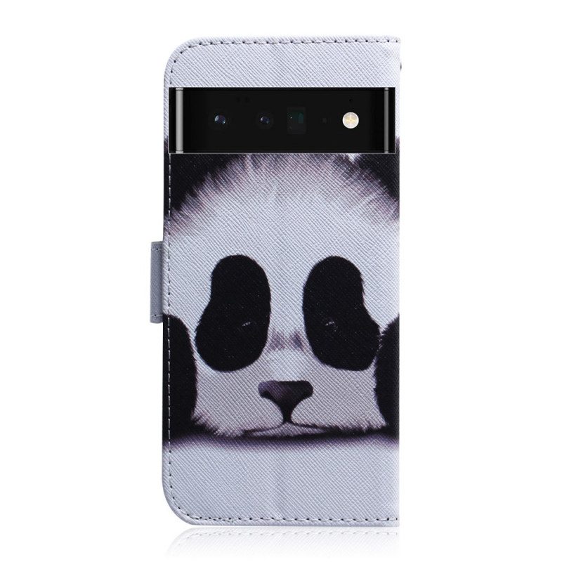 Lederhüllen Für Google Pixel 6 Pro Panda-gesicht