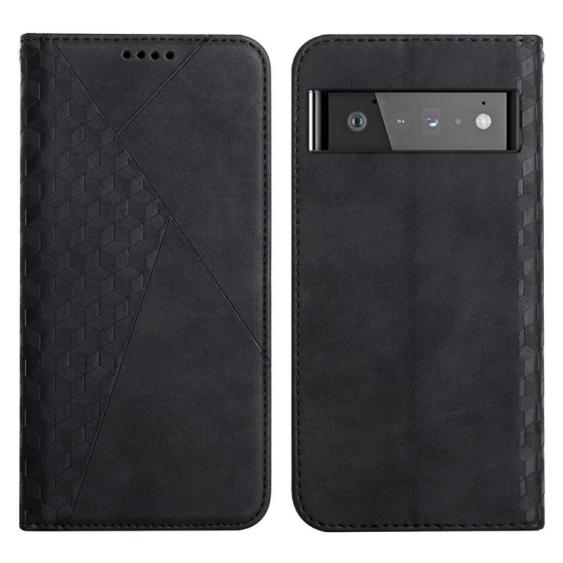 Schutzhülle Für Google Pixel 6 Pro Flip Case Geo-ledereffekt