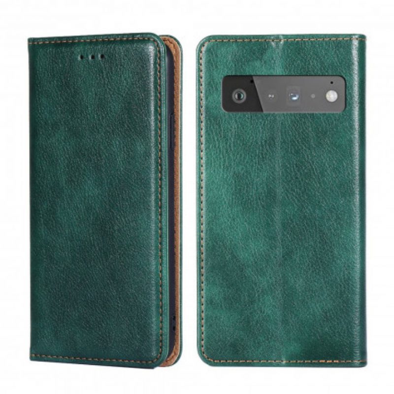 Schutzhülle Für Google Pixel 6 Pro Flip Case Vintage-lederstil