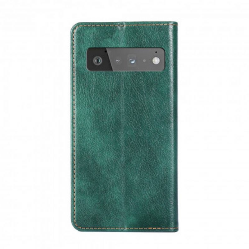 Schutzhülle Für Google Pixel 6 Pro Flip Case Vintage-lederstil