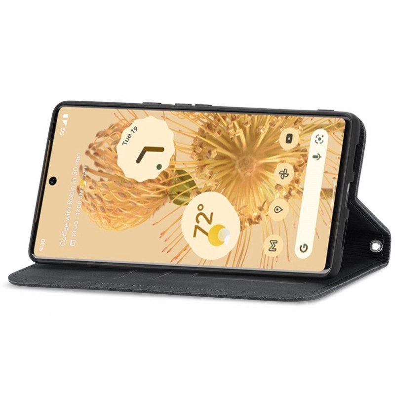 Schutzhülle Für Google Pixel 6 Pro Flip Case Vintage-skin-touch-design