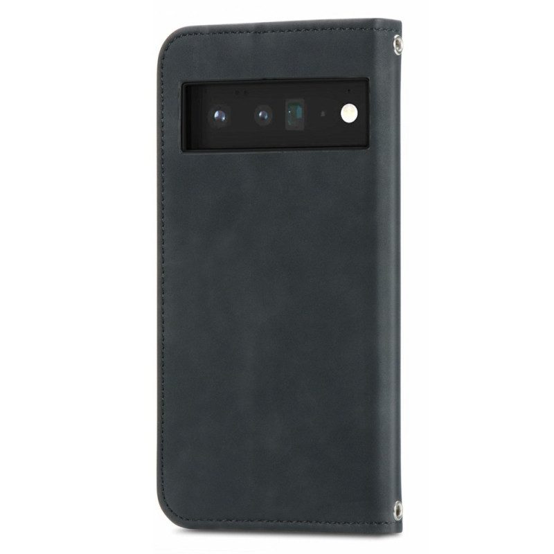 Schutzhülle Für Google Pixel 6 Pro Flip Case Vintage-skin-touch-design