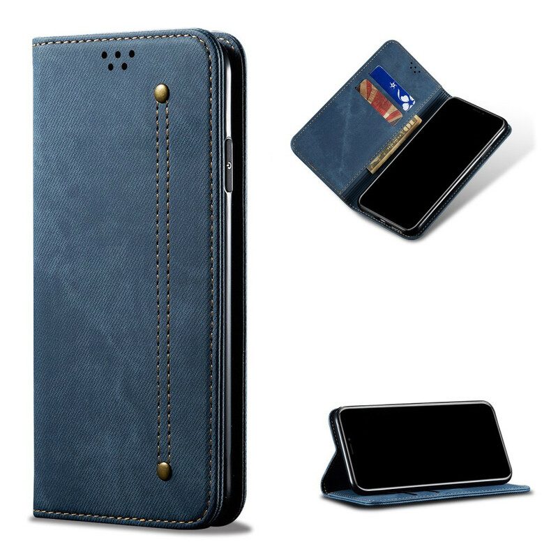 Schutzhülle Für Realme 7i Flip Case Denim-stoff